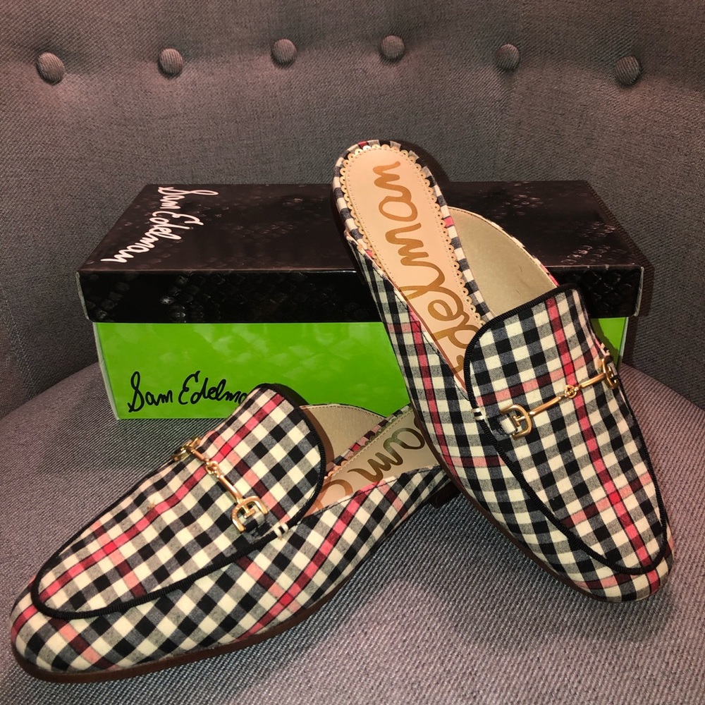 Sam Edelman Linnie Plaid Mules